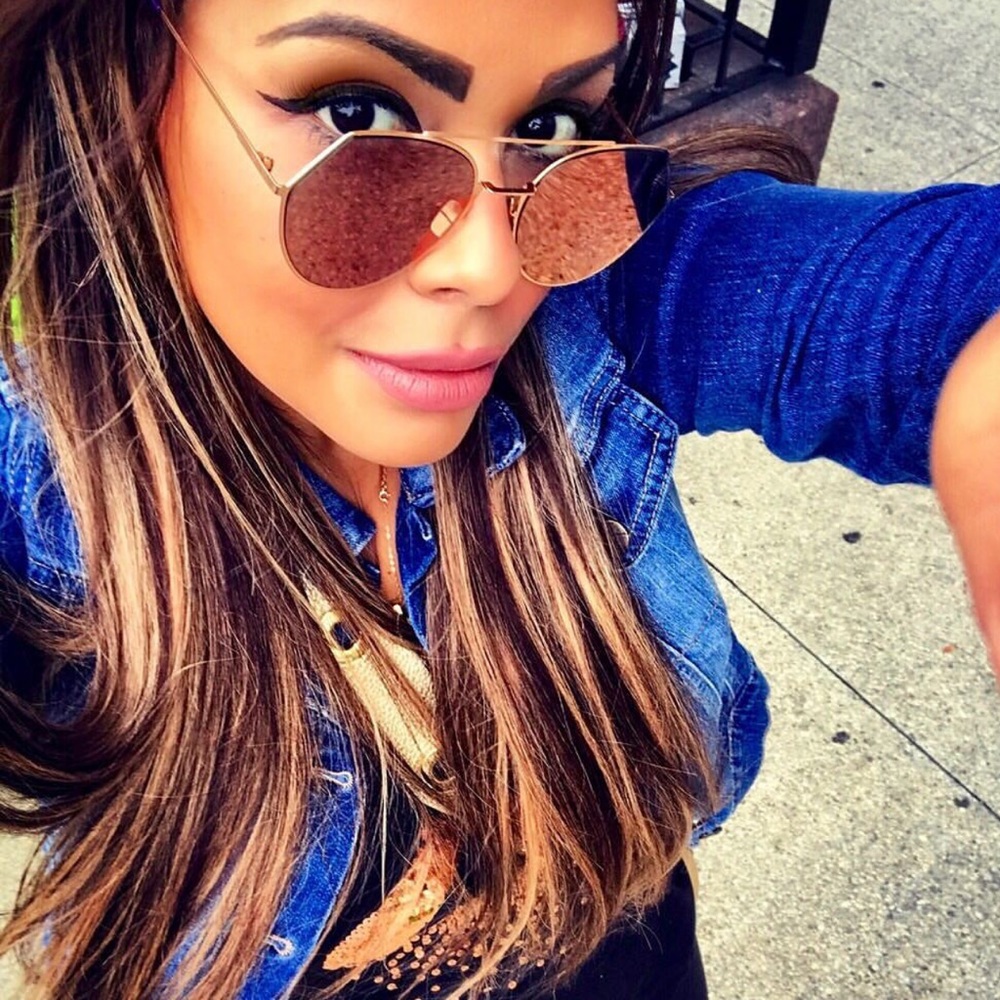 FENDI Eyeline 0194 Aviator Sunglasses.